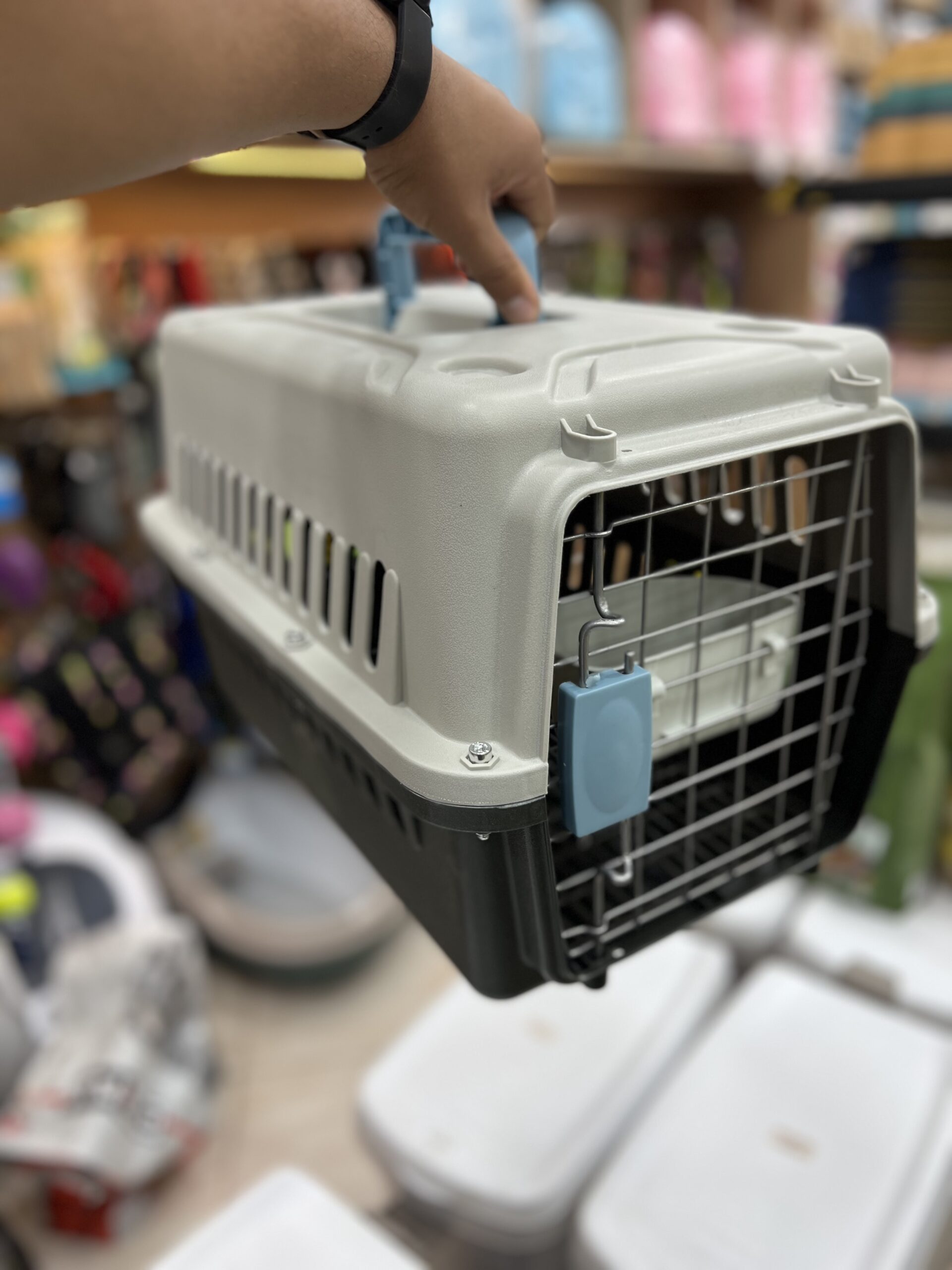 Cage de transport pour chat avec gamelle 😻